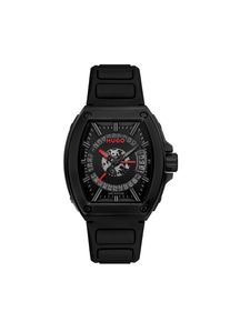 Quarzuhr Hugo "Hugo ID", schwarz (schwarz, schwarz), Armbanduhren, Damen, schwarz, Quarzuhr, Armbanduhr, Damenuhr, Herrenuhr, Silikonarmband, analog, Tag, Topseller