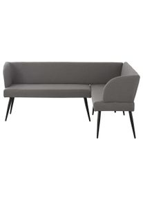 Eckbank OTTO HOME "Lena", grau (anthrazit, schwarz), B:192cm H:84cm T:151cm, Stoff, Sitzb&auml;nke, Eckbank, Sitz mit Federkern, pflegeleichtem Webstoff Bezug, Breite 192 cm