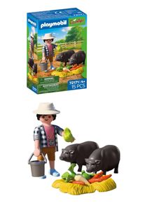 Konstruktions-Spielset Playmobil "Landwirt mit H&auml;ngebauchschwein (72171), Country", bunt, Spielbausteine, Kinder, Kunststoff, Konstruktions-Spielset