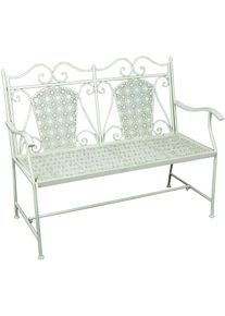 Gartenbank Garden Pleasure "Lascar", beige (naturwei&szlig;), B:120cm H:95cm T:48cm, Stahl, Sitzb&auml;nke, Gartenbank