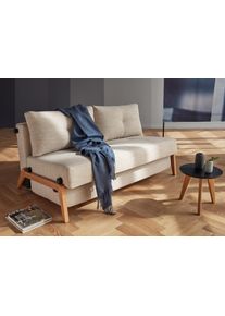 Schlafsofa INNOVATION LIVING &trade; "Cubed Klappsofa, hochwertige Schlaffunktion, Design und extra Komfort", beige (natur), B:148cm H:79cm T:98cm, Sofas, Schlafsofa, Frontauszug, sehr platzsparend, abgewinkelt Sitzen, waagerecht liegen