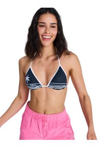 Triangel-Bikini-Top Roxy "The Retro Essentials Tiki Tri", Damen, Gr. M, schwarz-wei&szlig; (anthrazit), Obermaterial: 85% Polyester, 15% Elasthan., Bikini-Oberteile Triangel-Bikini-Top