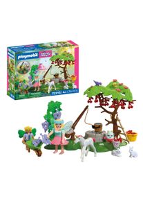 Konstruktions-Spielset Playmobil "Feengarten mit Einhornfohlen (72215), Fantasy & Magic", bunt, Spielbausteine, Kinder, Kunststoff, Konstruktions-Spielset, Made in Europe