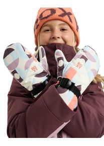 Snowboardhandschuhe Roxy "Roxy Jetty Girl", Damen, Gr. M, whisper wei&szlig; winter font, Obermaterial: 50% Polyester, 50% Polyurethan., Handschuhe Snowboardhandschuhe