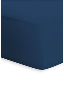 Spannbettlaken Bassetti "BOXSPRING", blau (marine), 1 Stk., Jersey, 180-200x200-220, Jersey, Obermaterial: 95% Baumwolle CO. 5% Elasthan EL., Bettlaken, Spannbettlaken, aus weicher Baumwollmischung