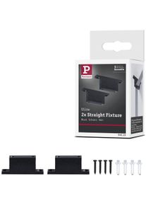 Paulmann H&auml;ngeleuchte "ULine Zubeh&ouml;r 2er-Pack Gurt Halter 2er-Set Schwarz", schwarz, H: 3cm, 2 Stk., Leuchten, H&auml;ngeleuchte