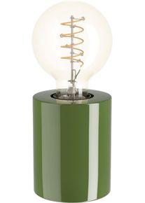Eglo LED Tischleuchte "MURAMA", gr&uuml;n, 1, H: 10cm, 1 Stk., Leuchten, Nachttischlampe Zylinder, Deko Tischleuchte Wohnzimmer, E27 Fassung, LED Tischleuchte