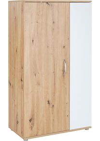 Mehrzweckschrank Home Affaire "Wien", wei&szlig; (artisan, oak, nachbildung, wei&szlig;), B:70cm H:121cm T:35cm, Holzwerkstoff, Schr&auml;nke, Mehrzweckschrank, Mehrzweckschrank, Melamin-Oberfl&auml;che, Einlegeb&ouml;den h&ouml;henverstellbar