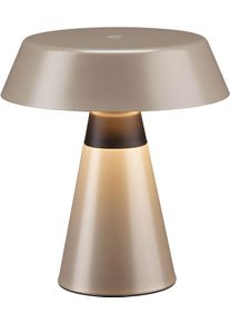 Paulmann LED Tischleuchte "Lirox IP44 WhiteSwitch 1,5W USBC", champagner, schwarz, 1, &Oslash; 18,4cm H: 20cm, 1 Stk., Leuchten, Dimmbar, LED Tischleuchte