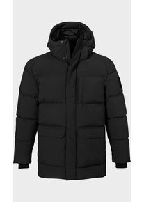 Sch&ouml;ffel Langjacke SCH&Ouml;FFEL "Down Parka Style Vindave MEN", Herren, Gr. 58, schwarz (9990, schwarz), Oberstoff: 100% Polyester. (Membran: Thermoplastisches Polyurethan). Futter: 100% Polyester. ENTH&Auml;LT NICHTTEXTILE TEILE TIERISCHEN URSPRUNGS. F&uuml;llung: 80% Daune, 20% Federn, regular fit, hoch geschlossener Ausschnitt, Jacken Langjacke