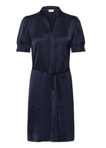 Midikleid Saint Tropez "Damen Kleid PananSZ", Damen, Gr. XL, N-Gr, blau (night sky), Obermaterial: 54% Polyester PES. 46% Viskose CV., Kleider Midikleid