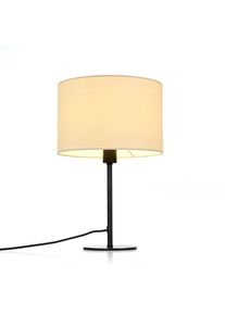 OTTO HOME Tischleuchte "Avveline - Textilschirm Tischlampe", beige (schwarz beige), 1, &Oslash; 23cm H: 36cm, 1 Stk., Feines Baumwollgewebe, Leuchten, Tischlampe mit Stoffschirm, H&ouml;he 36 cm, &Oslash; 23 cm, Fassung E14, Tischleuchte
