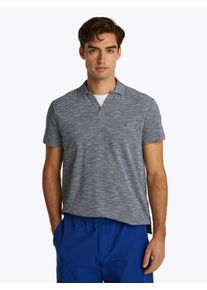 Poloshirt Tommy Hilfiger "SLUB OXFORD PIQUE REG POLO", Herren, Gr. S, blau (desert sky, wei&szlig;), Piqu&eacute;, Obermaterial: 100% Baumwolle, regular fit, Shirts Poloshirt