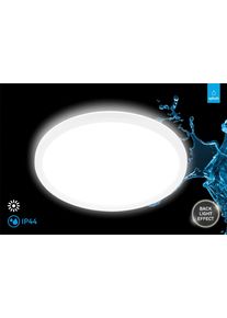 Briloner Leuchten LED Deckenleuchte "PULAP", wei&szlig; matt, 1, &Oslash; 13cm H: 38,5cm, 1 Stk., Leuchten, 29 x 3 cm, Badezimmer, Badlampe, K&uuml;che, LED Deckenleuchte