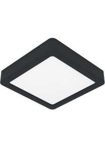 Eglo Deckenleuchte "FUEVA 5", schwarz, H: 2,9cm, 1 Stk., Leuchten, Deckenleuchte aus Stahl - 11W - Warmwei&szlig;, Deckenleuchte