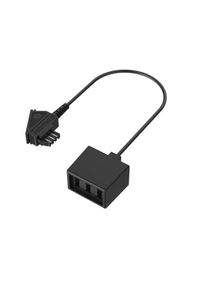Hama Telefonkabel "TAE-Verteiler, TAE-F-Stecker - 3 TAE-NFN-Kupplungen", schwarz, 10cmcm, Kabel, Telefonkabel