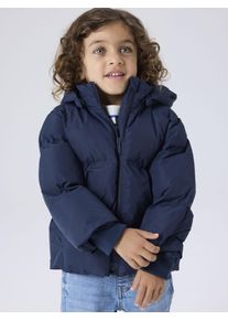 Steppjacke name it "NMNMUSK PUFFER JACKET TB", Jungen, Gr. 122, blau (navy blazer), Steppware, Obermaterial: 100% Polyester, unifarben, regular fit normal, Rippb&uuml;ndchen, Jacken Steppjacke, Kunstfaser