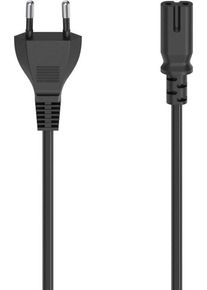 Hama Netzkabel "Netzkabel, Euro-Stecker - 2-pol.-Kupplung (Doppelnut), 2,5m Netzkabel", schwarz, 250cmcm, Kabel, Netzkabel
