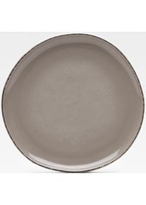 Speiseteller Van Well "Urban, flacher Teller 27 cm, 6 St&uuml;ck", grau (braun), H:2,4cm &Oslash;:27cm, Steinzeug, Speiseteller, Speiseteller, Teller Set, sp&uuml;lmaschinen- und mikrowellengeeignet