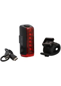 FISCHER BIKE Fahrrad-R&uuml;cklicht FISCHER FAHRRAD "Akku R&uuml;cklicht TWIN 2.0", rot (schwarz), Fahrradlampen, Fahrrad-R&uuml;cklicht
