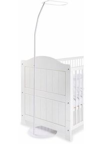 Himmelstange Pinolino, wei&szlig;, L:148cm &Oslash;:320mm, Gardinenstangen, Himmelstange, mit Standfu&szlig;; Made in Europe