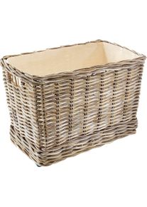 Kaminholzkorb Locker, grau, Ma&szlig;e(B/T/H):(72/44/49), Rattan, Aufbewahrungsboxen, Kaminholzkorb, 72/44/49 cm