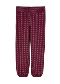 Strandkleid sheego "Web-Hose Schlupfhose mit Alloverprint", Damen, Gr. 52, Normalgr&ouml;&szlig;en, rot (bordeaux, burgund, bedruckt), Modisch, Hosen Strandkleid