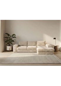 Ecksofa WERK2 "Rozzana Lounge Sofa, zeitlos & viel Platz, Design & Komfort", beige (wei&szlig;), B:280cm H:86cm T:190cm, 100% PES, Sofas, Ecksofa, Breitcord, L-Form, XXL