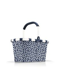 Einkaufskorb Reisenthel "carrybag", blau (signature navy), B:48cm H:29cm T:28cm, Polyester, Einkaufsk&ouml;rbe, Einkaufskorb, Standf&uuml;&szlig;e, ummantelter Griff zum Umklappen, Innentasche Rei&szlig;verschluss