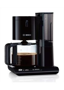 Bosch Filterkaffeemaschine "Styline TKA8013, Aroma Sensor, Aromaschutz-Glaskanne 1,25 L", schwarz, 1,25 l, 15, Kaffeemaschinen, f&uuml;r 10-15 Tassen, Abschaltautomatik, Entkalkungssystem, schwarz, Filterkaffeemaschine
