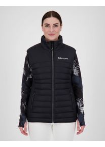 Funktionsweste DEPROC Active "BANFF VEST WOMEN", Damen, Gr. 40/42 (M), schwarz (anthrazit), Web, 100% Polyester, regular fit h&uuml;ftbedeckend, Westen Funktionsweste, auch in Gro&szlig;en Gr&ouml;&szlig;en erh&auml;ltlich
