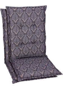 Sitzauflage GO-DE, grau (anthrazit), B:50cm H:7cm T:108cm, Baumwolle, Polyester, Polyurethan, Polsterauflagen, Sitzauflage, Ma&szlig;e ca.: 50 cm x 108 cm x 7 cm