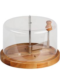 K&auml;sehobel Kesper "Schokoladenhobel", braun, B:21,7cm L:13,7cm T:21,7cm &Oslash;:21,7cm, Holz, K&uuml;chenreiben, K&auml;sehobel, mit Haube