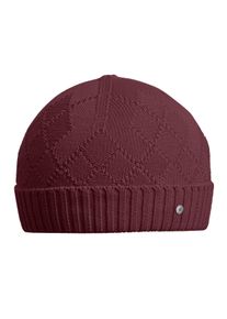 Strickm&uuml;tze Burlington "Argyle Accent", Damen, Gr. onesize, rot (lila wood (8724)), M&uuml;tzen Strickm&uuml;tze