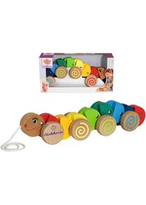 Nachziehtier Eichhorn "Raupe", bunt, Nachziehspielzeug, BabyL:32cm, Holz, Nachziehtier, F&ouml;rdert Motorik und Mobilit&auml;t, L:32cm