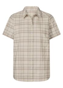 Klassische Bluse SIEH AN "Karo-Bluse Karobluse", Damen, Gr. 54, beige (champagner, sesam, kariert), Web, Stoff, , Sportlich, Blusen Klassische Bluse