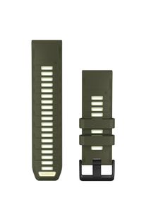 Garmin Smartwatch-Armband "QuickFit Silikon Armband 26 mm", gr&uuml;n (olive drab, zitrone), 25cm, Uhrenarmb&auml;nder, Smartwatch-Armband