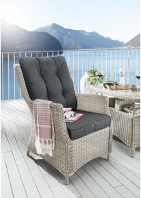 Sessel Destiny "Casa", wei&szlig; (vintage wei&szlig;), B:66cm H:97cm T:78cm, Sessel, Sessel, Polyrattan, inkl. Auflagen