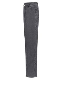 Bequeme Jeans SIEH AN "Jeans Jeans mit seitlichem Einsatz", Damen, Gr. 26, Kurzgr&ouml;&szlig;en, grau (grau, denim), Sportlich, gerade, Jeans Bequeme Jeans