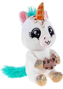 Kuscheltier Heunec "Einhorn Ice Baby mit Cookie", wei&szlig;, Pl&uuml;schfiguren, KinderB:14cm H:25cm, Kuscheltier, B:14cm H:25cm