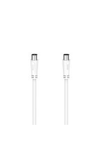 Hama SAT-Kabel "Antennen-Kabel, Koax-Stecker - Koax-Kupplung, 20,0 m, 90 dB", wei&szlig;, 2.000cmcm, Kabel, Impedanz: 75 &Omega;, 90 dB, SAT-Kabel