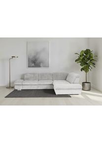 Ecksofa DIE PLANBAR "MP-IN17004 L-Form, Breite 323 cm, mit Kaltschaum-Polsterung", grau, B:323cm H:84cm T:260cm, 100% Polyester, Sofas, Ecksofa, inkl. Sitztiefenverstellung, wahlweise weitere Funktionen