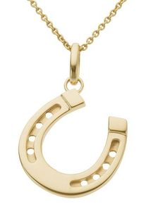 Kettenanh&auml;nger Firetti "Schmuck Geschenk Gold 333 Halsschmuck Anh&auml;nger f&uuml;r Halskette Hufeisen", gold (gelbgoldfarben), Schmuckanh&auml;nger, Damen, Gelbgold 333, 0,45 g, Kettenanh&auml;nger
