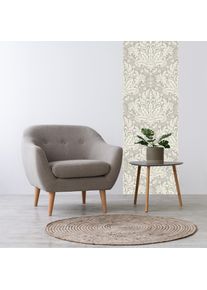 3D-Tapete queence "Ornamente, selbstklebendes Wandpaneel", grau,beige,wei&szlig;, B:60m H:250m, Vinyl, Tapeten, 3D-Tapete, 60 x 250 cm Fototapete, Mustertapete, Anbringung ohne Kleister