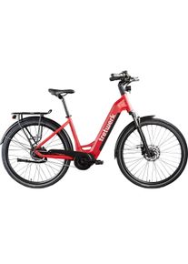 E-Bike Tretwerk "Amber Nexus" Gr. 48, rot, Elektrofahrr&auml;der, 48cm, 28 Zoll (71,12cm), E-Bike, Tretwerk Amber Nexus E Bike Damen 28 Zoll Elektrofahrrad 155 - 185cm