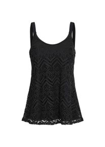 Tankini WITT "Oversized-Tankini-Top Tankini-Oberteil mit Spitze", Damen, Gr. 44, Cup D, schwarz, Modisch, Bikini-Sets Tankini