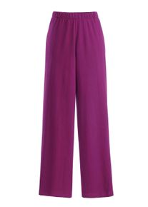 Schlupfhose SIEH AN "Freizeithose Freizeithose weit geschnitten", Damen, Gr. 52, Normalgr&ouml;&szlig;en, lila (beere), Jersey, , Basic, weit, Hosen Schlupfhose