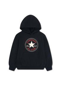 Kapuzensweatshirt Converse "CNVB CTP HOODIE", Jungen, Gr. 5 (110), schwarz, Obermaterial: 60% Baumwolle, 40% Polyester, Sweatshirts Kapuzensweatshirt, aus weichem French Terry, mit gerippten B&uuml;ndchen und Saum