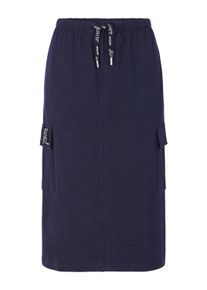 Schlupfrock WITT "Sweatrock Sweatrock mit aufgesetzten Pattentaschen", Damen, Gr. 48, blau (marine), Sweatware, , Casual, R&ouml;cke Schlupfrock