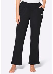 Stoffhose WITT "Hose Dehnbund-Hose aus leichtem Jersey", Damen, Gr. 26/27, K-Gr, schwarz, Single-Jersey, , Basic, Hosen Stoffhose